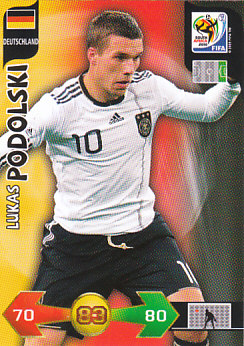 Lukas Podolski Germany Panini 2010 World Cup #99